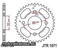 JT 115-442-30 hátsó lánckerék