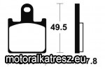 SBS (Scandinavian Brakes) 838HS fékbetét