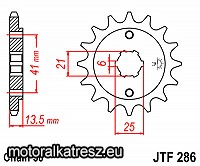 JT 101-625-15 első lánckerék