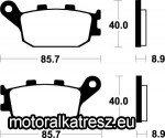 SBS (Scandinavian Brakes) 657HF fékbetét