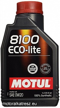 Motul 8100 ECO-LITE 0W20 FULL SZINTETIKUS autó olaj 1l