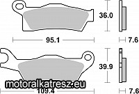 SBS (Scandinavian Brakes) 910SI fékbetét