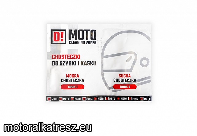   O!Moto bukósisak tisztító kendő 2db (1db száraz és 1db nedves)